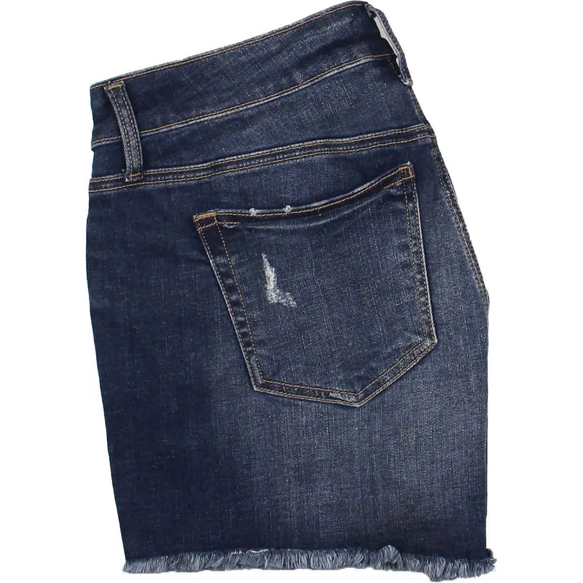Womens Mid Rise Distressed Cutoff Shorts