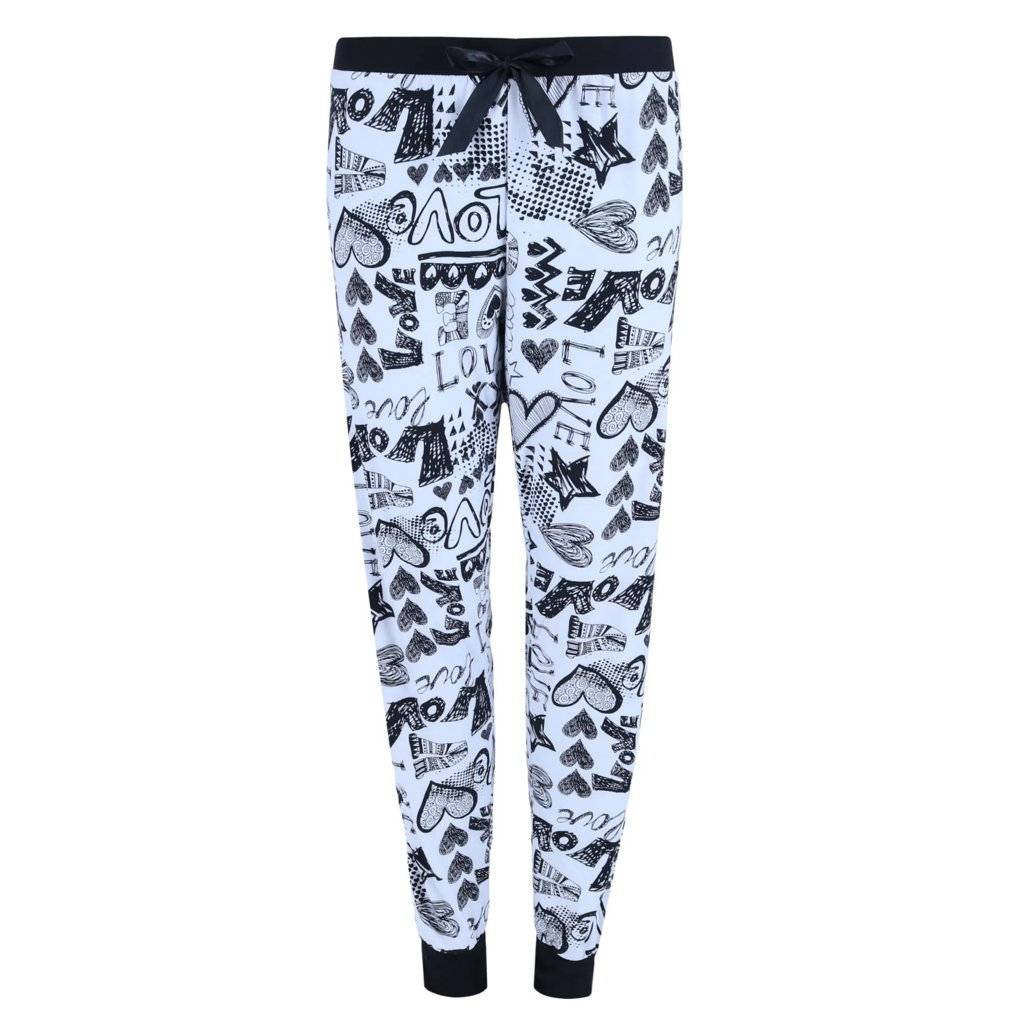 Women's Plus Size Love Jogger Pajama Set