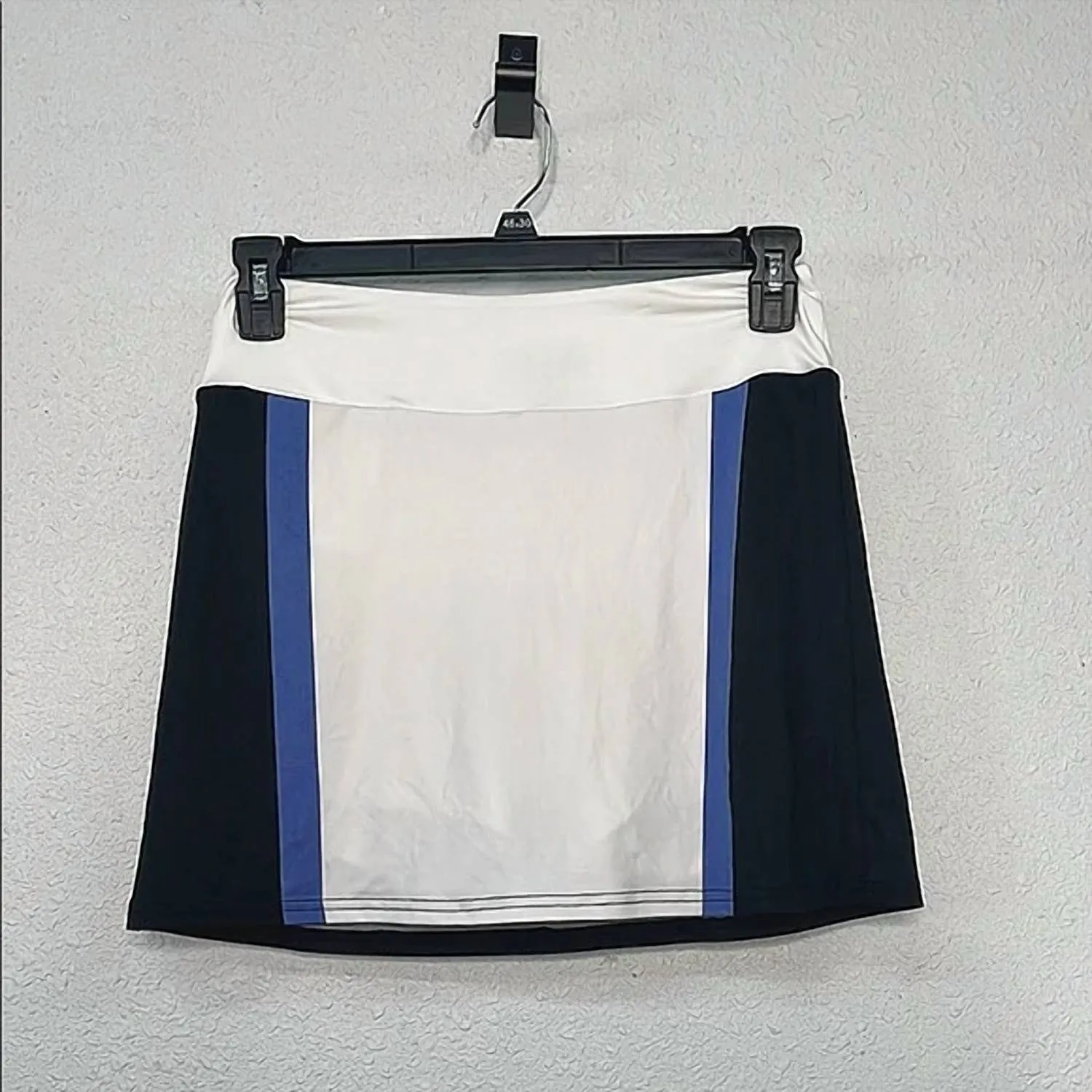 Women's Stability Short Skort In White/black/blue