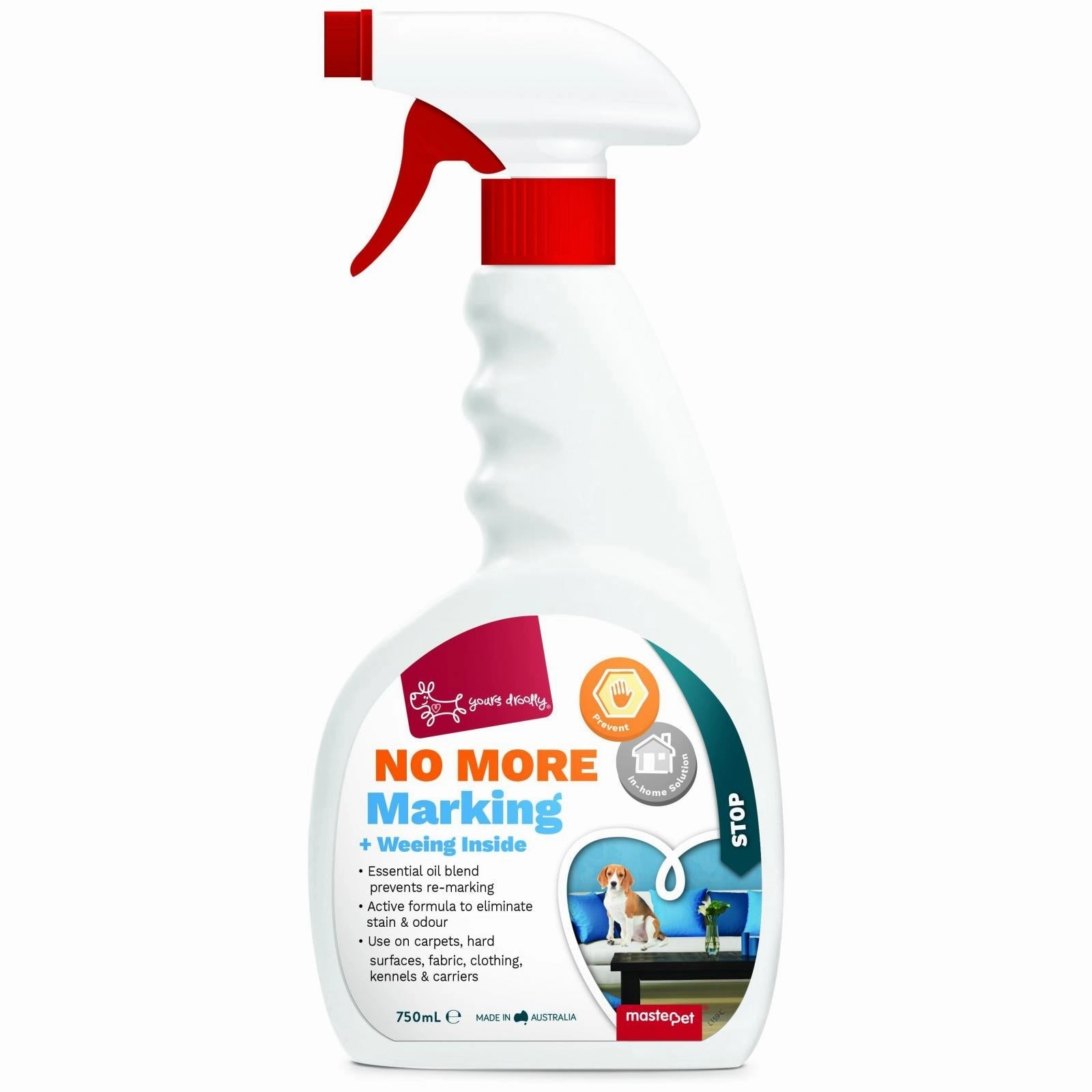 Yours Droolly No More Marking & Weeing Inside Spray dog mattress,dog blanket,dog couch