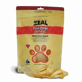 Zeal Venison Ears 125G meat dog treat,healthy dog snack,jerky for dogs