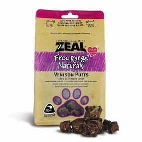 Zeal Venison Puffs meat dog treat,healthy dog snack,jerky for dogs