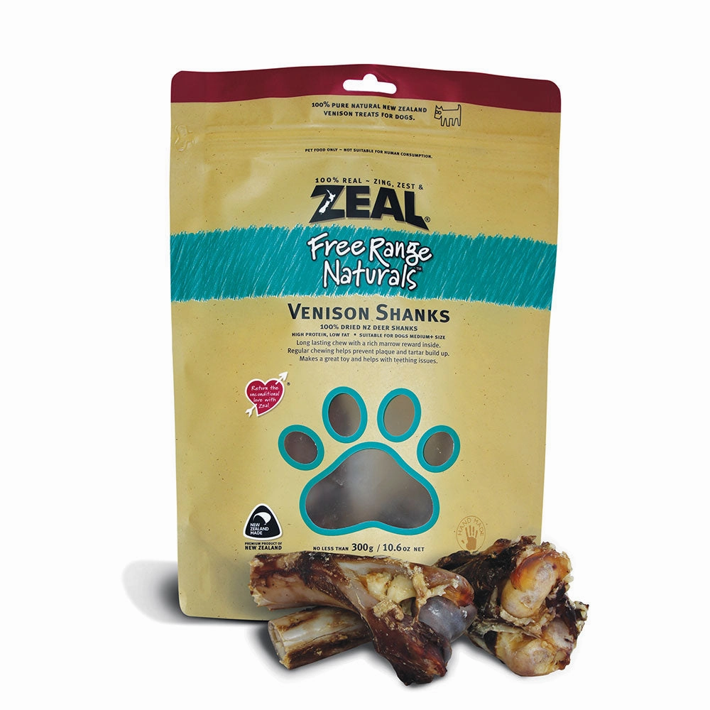 Zeal Venison Shanks meat dog treat,healthy dog snack,jerky for dogs