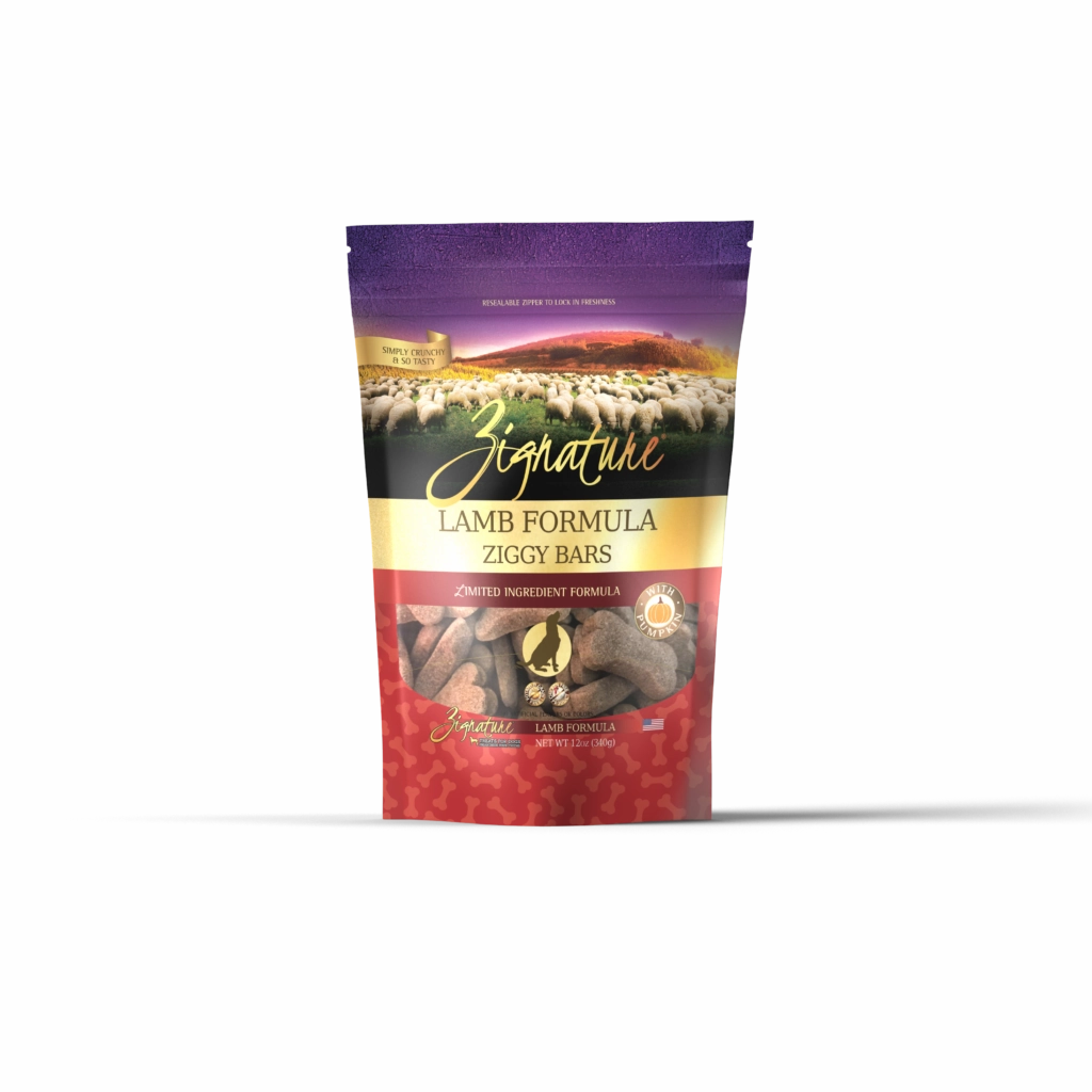Zignature Dog Treats Grain-Free Lamb Formula 12oz Bag dog biscuit treats,crunchy dog snacks,dog cookies