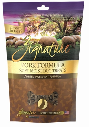Zignature Dog Treats Grain-Free Soft Moist Pork Formula 4oz Bag barn supply,horse stable organizer,poultry waterer