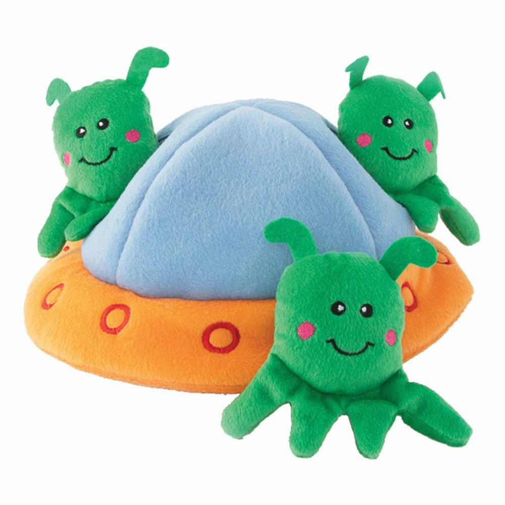Zippy Paws Aliens In UFO Burrow