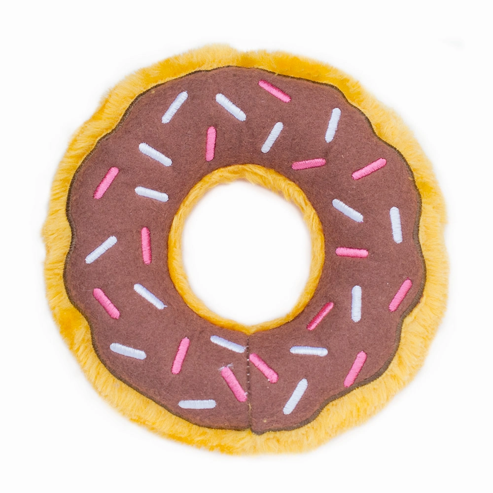 Zippy Squeaky Dog Toy, Donutz Chocolate Jumbo wet cat food,canned cat food,gravy cat food