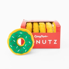 Zippy Squeaky Dog Toy, Miniz Donutz Holiday Gift Box wet cat food,canned cat food,gravy cat food