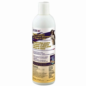 Zodiac Double Action Flea & Tick Shampoo for Dogs and Cats dog health supplement,dog multivitamin,canine health care