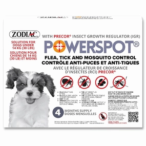 Zodiac Powerspot Flea and Tick Control for Dogs dog health supplement,dog multivitamin,canine health care