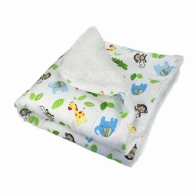 Zoo Animals Flannel Dog Blanket fleece dog blanket,soft dog throw,cozy pet blanket