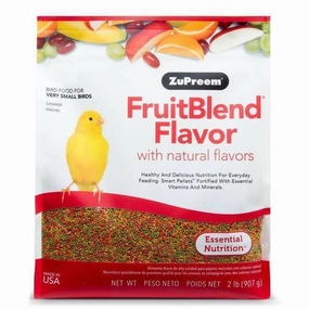 Zupreem Fruitblend for Extra Small Birds 2lb bird seed mix,small bird food,parakeet pellets