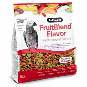 Zupreem Fruitblend for Medium - Large Birds 2lb bird seed mix,small bird food,parakeet pellets