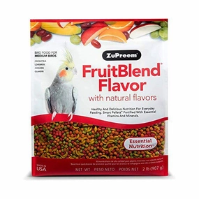 Zupreem Fruitblend for Medium Birds 2lb bird seed mix,small bird food,parakeet pellets