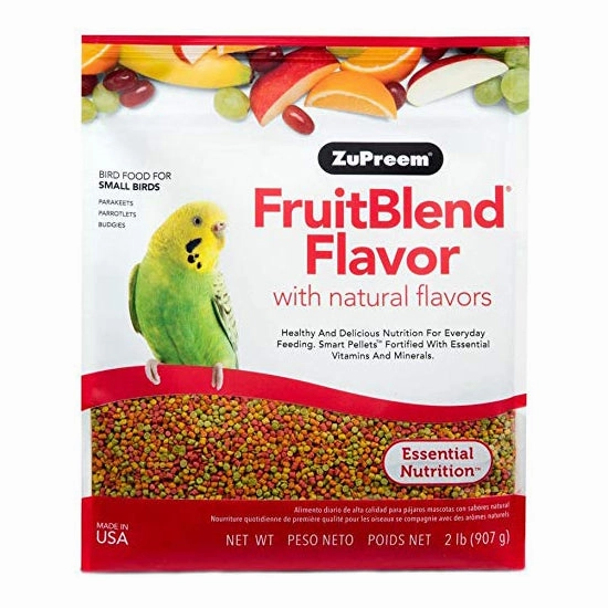 Zupreem Fruitblend for Small Birds 2lb bird seed mix,small bird food,parakeet pellets