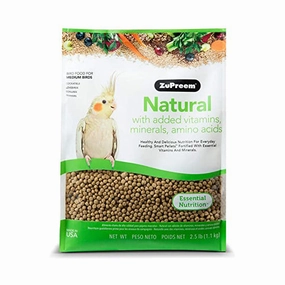 Zupreem Natural for Medium Birds 2.5lb bird seed mix,small bird food,parakeet pellets