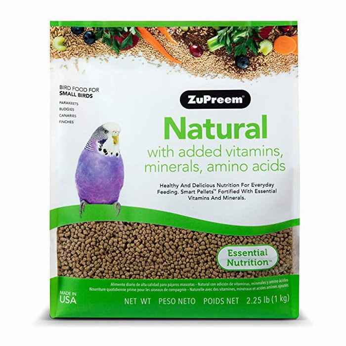 Zupreem Natural for Small Birds 2.25lb bird seed mix,small bird food,parakeet pellets
