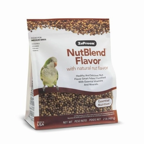 ZuPreem NutBlend for Medium Birds 2lb bird seed mix,small bird food,parakeet pellets
