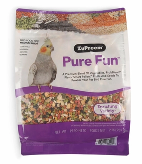 ZuPreem Pure Fun Bird Food for Medium Birds soft chew treat,chewy dog snacks,tender bites for dogs