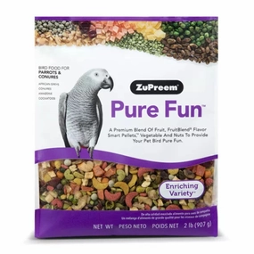 Zupreem Pure Fun for Parrots & Conures 2lb bird seed mix,small bird food,parakeet pellets