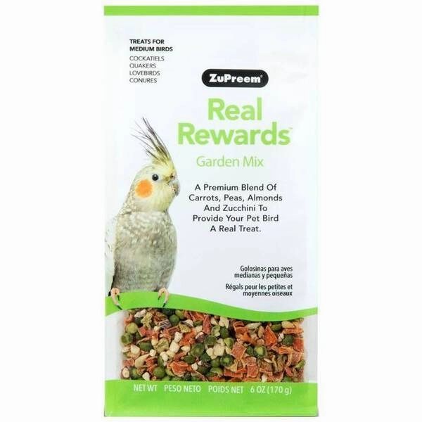 Zupreem Real Rewards Garden Mix for Medium Birds 170g bird seed mix,small bird food,parakeet pellets