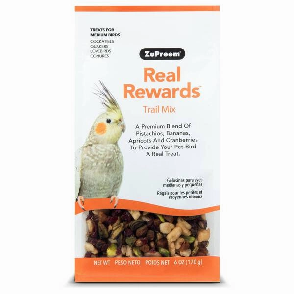 Zupreem Real Rewards Trail Mix for Medium Birds 170g bird seed mix,small bird food,parakeet pellets