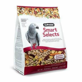 Zupreem Smart Selects for Parrots & Conures 4lb bird seed mix,small bird food,parakeet pellets
